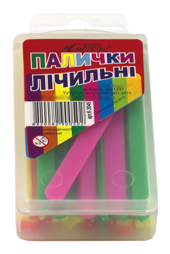 Палочки счетные в коробочке, яркие 6см  AS-0033 фото 2
