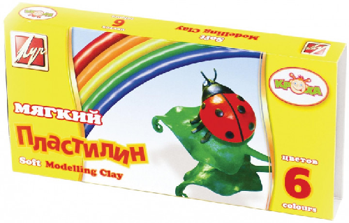 Пластилин Луч "Кроха" МЯГКИЙ !!! 6 цветов 99 гр 12С 863-08