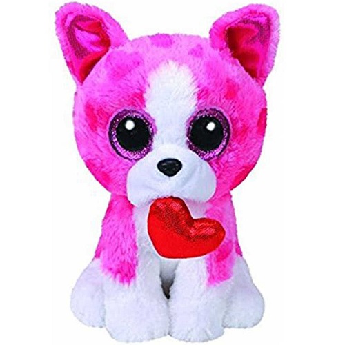 Игрушка Мягкая Собака Romeo розовая с сердцем 15 см 36864 Игрушка Мягкая Собака Romeo розовая с сердцем 15 см 36864