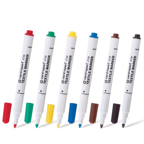 Маркер для Ткани Centropen 3.9 мм Набор 6 цветов 2739/6 Маркер для Ткани Centropen 3.9 мм Набор 6 цветов 2739/6