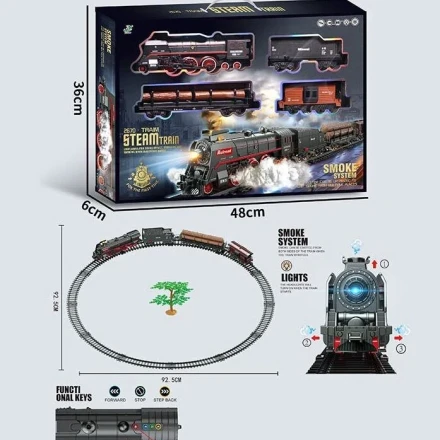 Игрушка Железная дорога STEAM TRAIN длина пути 360см 2670 фото 2 Игрушка Железная дорога STEAM TRAIN длина пути 360см 2670 фото 2