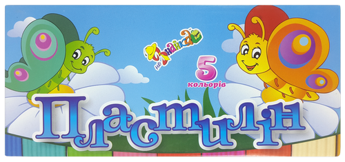 Пластилин 5 цветов "НеЗнайка" 100 гр 832490