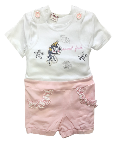 Песочник двойка для девочки Bebecix р. 62-74 11606 Песочник двойка для девочки Bebecix р. 62-74 11606