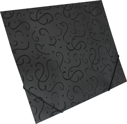 Папка на резинке А4 Leader микс  215168