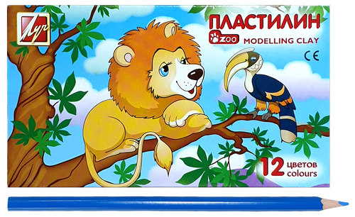 Пластилин Луч Зоо Мини 12 цветов 162 гр 19С 1272-08