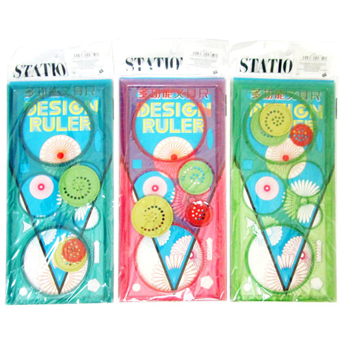 Линейка Спирограф 20 см для рисования окружностей  1328