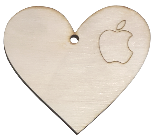 Фигурка фанерная - Сердце с i-Яблоком, Мне нравится Apple AS-4724, В-0150 Фигурка фанерная - Сердце с i-Яблоком, Мне нравится Apple AS-4724, В-0150