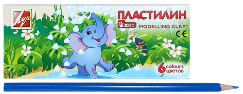 Пластилин Луч Зоо Мини 6 цветов 81 гр 19С1271-08 