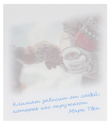 Бумага с липким слоем, стикер "Климат зависит от людей ..." 30 листов AS-0540, Р-0136