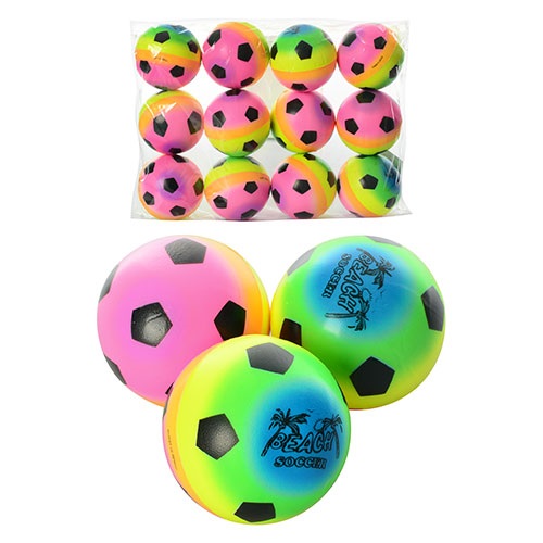 Игрушка Мячик мягкий фомовый 6 см Пляжный 10459 Игрушка Мячик мягкий фомовый 6 см Пляжный 10459