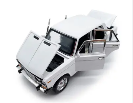 Модель DieCast Replica ВАЗ 2106 Белая свет, звук, металл, инерционная 14см 611A, 07068 фото 2 Модель DieCast Replica ВАЗ 2106 Белая свет, звук, металл, инерционная 14см 611A, 07068 фото 2