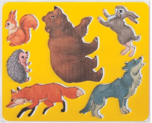 Трафарет для детского творчества Луч "Лесные звери" 9С 446-08