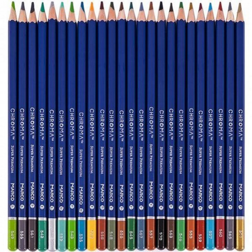 Карандаши цветные Marco Chroma  48 цветов шестигранные 8010-48CB фото 2