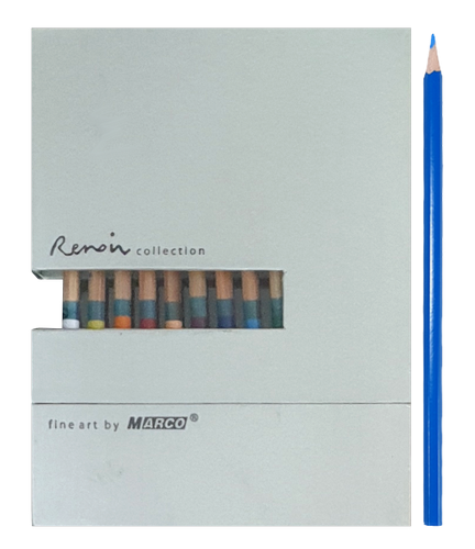 Карандаши акварельные цветные Marco Renoir 12 цветов в подарочной упаковке  3120-12WB