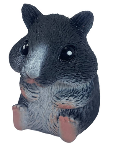 Игрушка Силиконовая тянучка Хомяк Большой черный 8 см 00363 фото 2 Игрушка Силиконовая тянучка Хомяк Большой черный 8 см 00363 фото 2