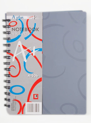 Блокнот-спираль с разделителями Aplus А5 120 л # пластиковая обложка А-506