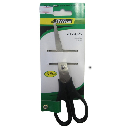 Ножницы 4Office, 16,5см, сделаны из нержавеющей стали 02580      