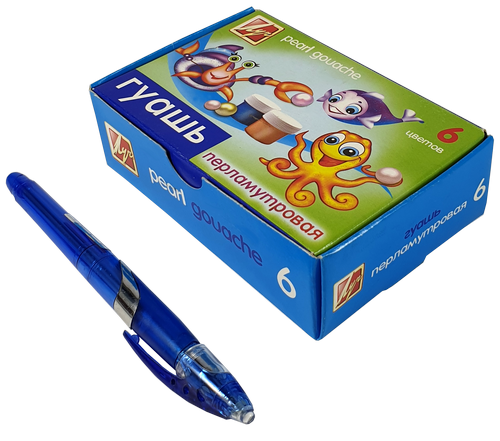 Гуашь набор Луч - Перламутровая  6 цветов 20мл  фото 2