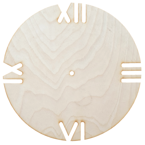 Основа для часов из фанеры 4 мм № 23 Круглые с прорезанными римскими цифрами 30см AS-4572, В-0415 Основа для часов из фанеры 4 мм № 23 Круглые с прорезанными римскими цифрами 30см AS-4572, В-0415