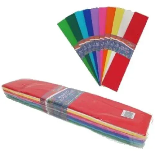 Бумага гофрированная Белая 50х200см 55% цена за 10шт  KR55-8020 фото 2