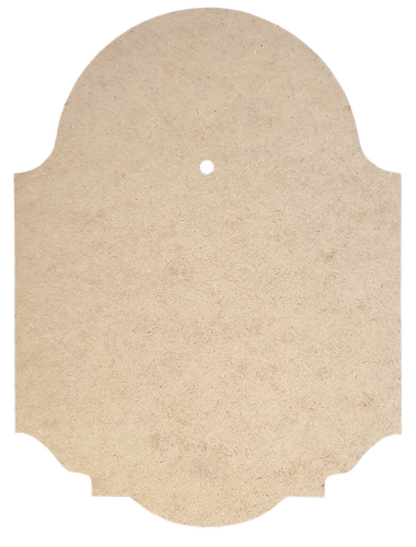 Основа для часов из МДФ № 9 Фигурная с циферблатом сверху 25 x 33 см AS-6509, М-2009