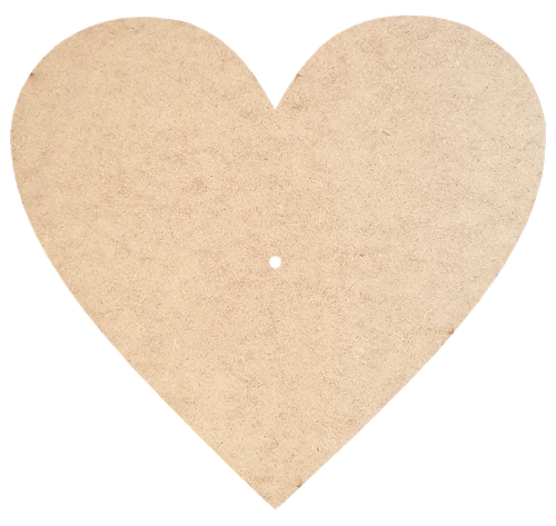 Основа для часов из МДФ № 7 Сердце 37 x 37 см AS-6507, М-2007