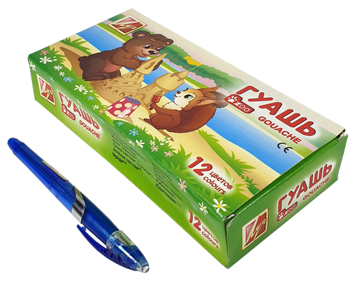 Гуашь набор Луч - Зоо Мини 12 цветов 15мл (блок-тара)  20С1356-08 фото 2