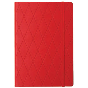 Блокнот на резинке Skiper А5 96 Glamоur красный SK-5815