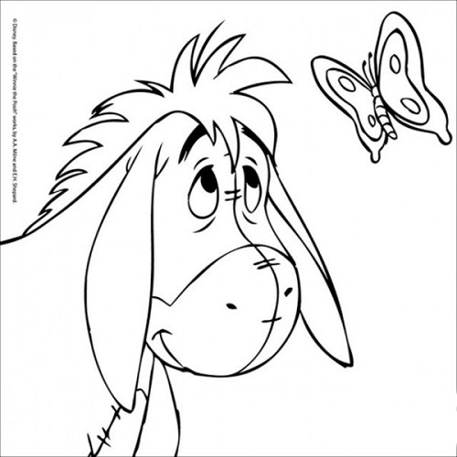 Холст с контуром Ослик на подрамнике 20 х 20 см 950699 Холст с контуром Ослик на подрамнике 20 х 20 см 950699