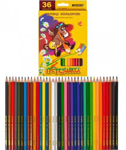 Карандаши цветные Marco Пегашка 36 цветов шестигранные 1010-36СВ