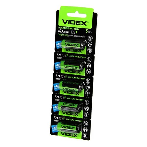 Батарейка 23A Videx Alkaline 12V 7,7х28мм 1шт до 01,2030г 05428 фото 2 Батарейка 23A Videx Alkaline 12V 7,7х28мм 1шт до 01,2030г 05428 фото 2