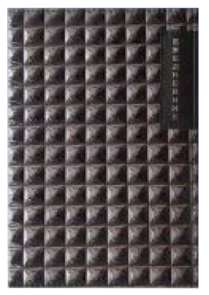 Ежедневник недатированный А5 ЛК линия, кожзаменитель, рельефные.квадраты EA5-7241-В