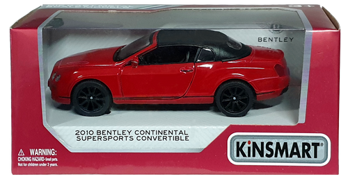 Машинка Kinsmart Bentley Contin. SC, кабриолет KT5353W фото 2 Машинка Kinsmart Bentley Contin. SC, кабриолет KT5353W фото 2