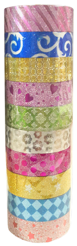 Лента клейкая для декора, 1,9 см х 2,60 м, в ассортименте 397220