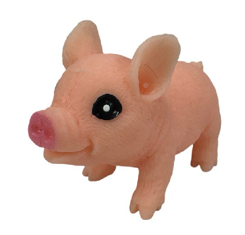 Игрушка Силиконовая тянучка Поросенок розовый 6см 08545 Игрушка Силиконовая тянучка Поросенок розовый 6см 08545