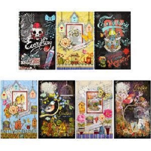 Блокнот МД В6 80л.клетка полутвердая обложка микс  Бл-В6-80-Инт-Мл+Вл-КЛ-01