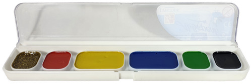 Акварель набор Луч "Престиж" зол.+ серебро   6цветов фото 2