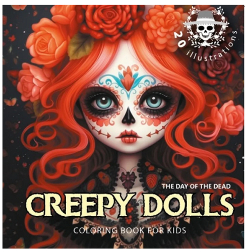 Раскраска Интегральная ASH 160*160 48 стр.Creepy Dolls  23397