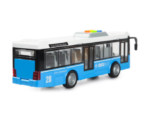 Игрушка Автобус Shuttle Bus Синий двери свет звук 28 см WY910АВ фото 2 Игрушка Автобус Shuttle Bus Синий двери свет звук 28 см WY910АВ фото 2