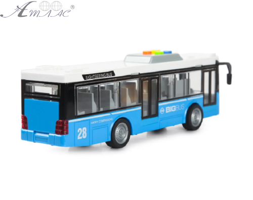 Іграшка Автобус Shuttle Bus Сині двері світло звук 28 см WY910АВ фото 2 Іграшка Автобус Shuttle Bus Сині двері світло звук 28 см WY910АВ фото 2