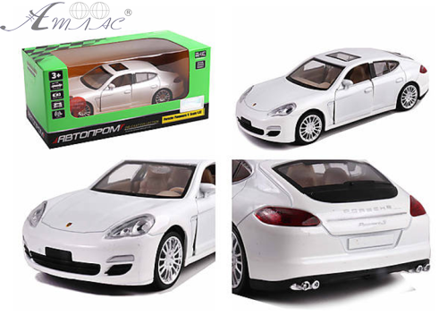 Модель Автопром Porche Panamera S Scale металлическая инерционная 15см 68344 Модель Автопром Porche Panamera S Scale металлическая инерционная 15см 68344
