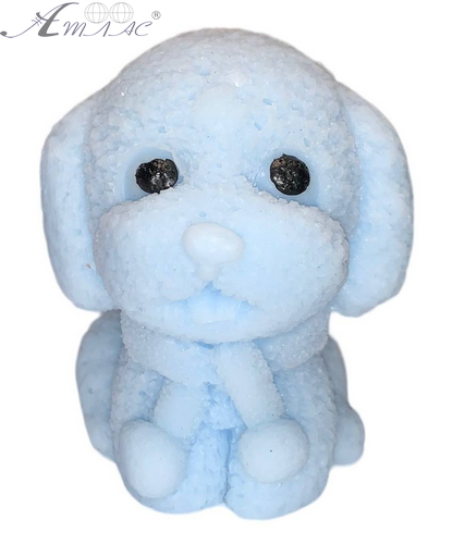 Игрушка Силиконовая собака Цветная голубая 6см 15767 Игрушка Силиконовая собака Цветная голубая 6см 15767