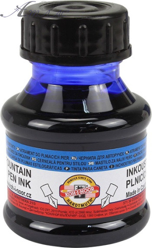 Чорнило K-I-N для ручок Сині 50мл 141500 Чорнило K-I-N для ручок Сині 50мл 141500