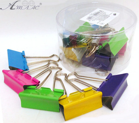 Біндер № 51 мм шириною кольоровий Упаковка 12шт 5235-51 Біндер № 51 мм шириною кольоровий Упаковка 12шт 5235-51