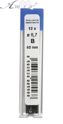 Грифель для механічних олівців "K-I-N" 0,7 мм B 4162.B Грифель для механічних олівців "K-I-N" 0,7 мм B 4162.B
