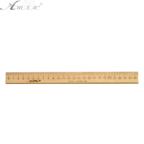 Линейка Деревянная 25 см напечатанная, только опт от 100 шт AS-0662, К-4057 фото 2 Линейка Деревянная 25 см напечатанная, только опт от 100 шт AS-0662, К-4057 фото 2