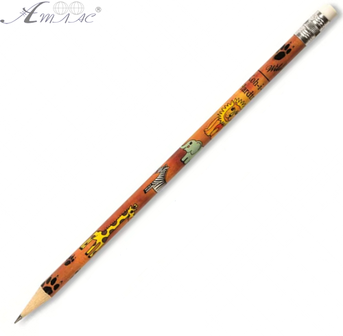 Олівець графітний Koh-i-noor 1231 HВ, з гумкою Сафарі 30303