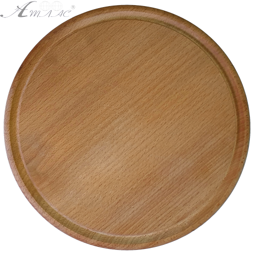 Деревянная доска круглая диаметром 26 см Бук 00808 Деревянная доска круглая диаметром 26 см Бук 00808