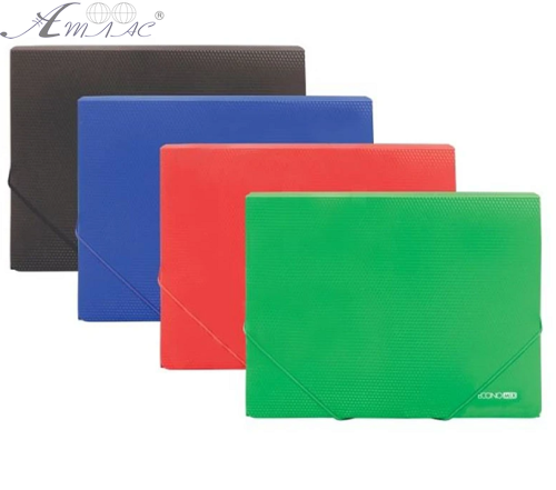 Папка на гумках В5 Economix кольорова Мікс E31602 Папка на гумках В5 Economix кольорова Мікс E31602