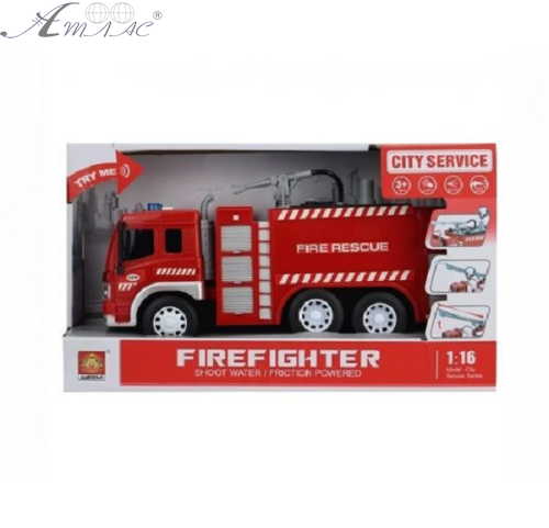 Іграшка Машинка Пожежна світло, звук у коробці  WY351A фото 2